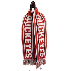 Ohio State Buckeyes Knit Scarf Reversible Battle Cry Unisex